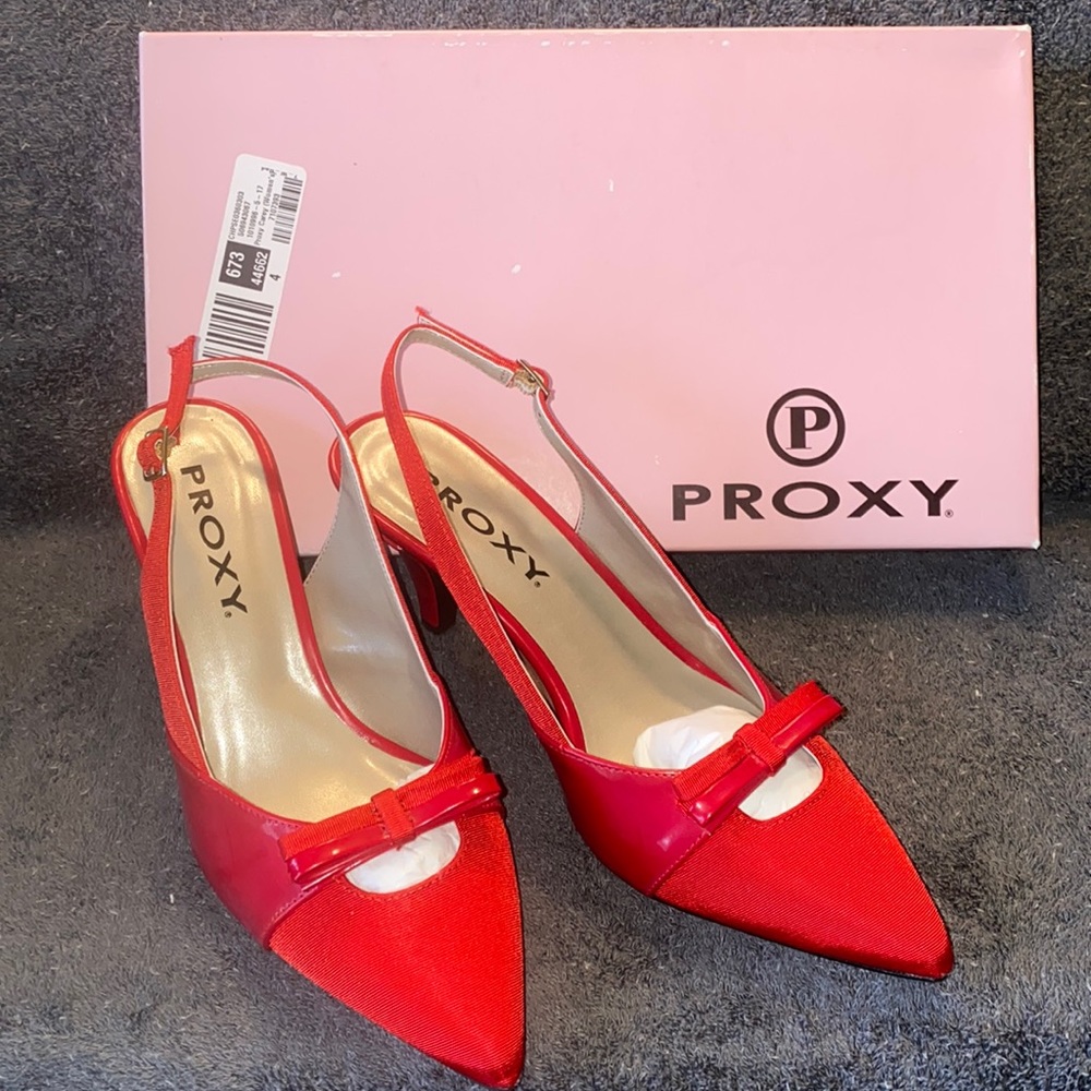 New Never Worn Proxy Red Ladies Heels Size 7